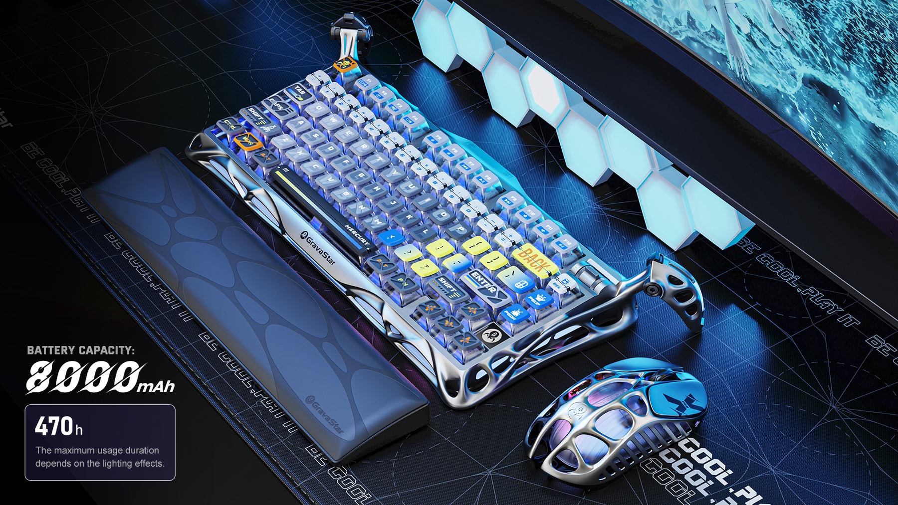 GravaStar Mercury K1 Pro Interstellar Silver
