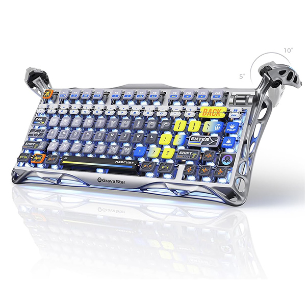 Bàn phím GravaStar Mercury K1 Pro Interstellar Silver