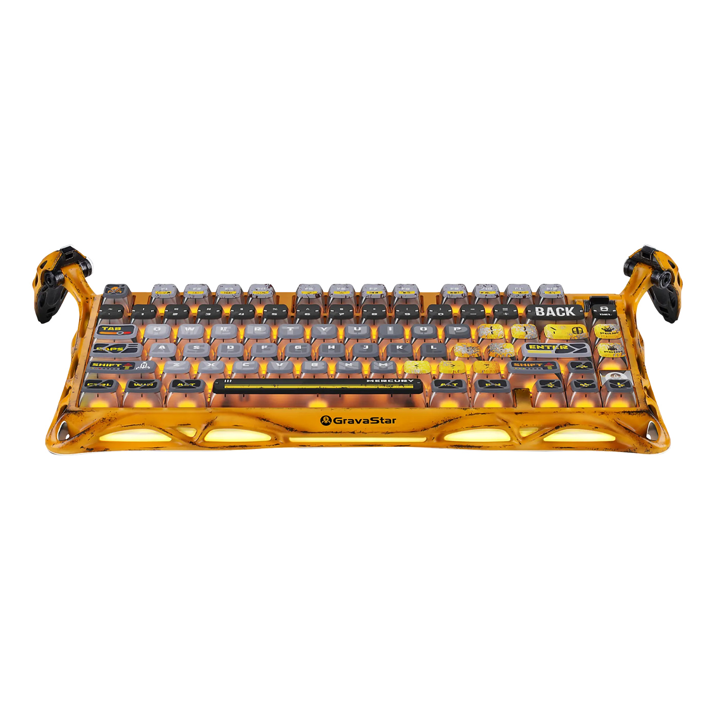 Bàn phím GravaStar Mercury K1 Pro Battle Worn Yellow