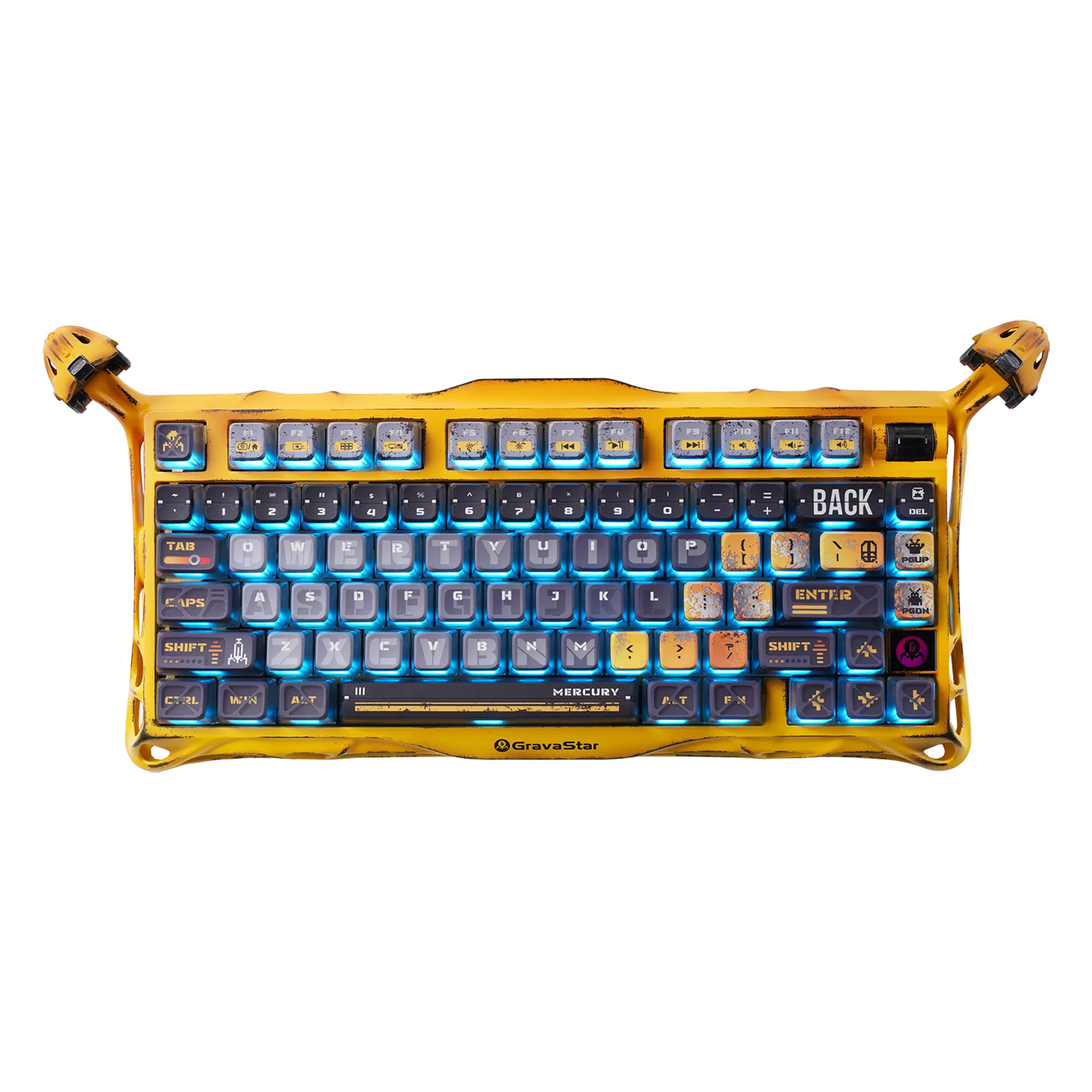 Bàn phím GravaStar Mercury K1 Pro Battle Worn Yellow