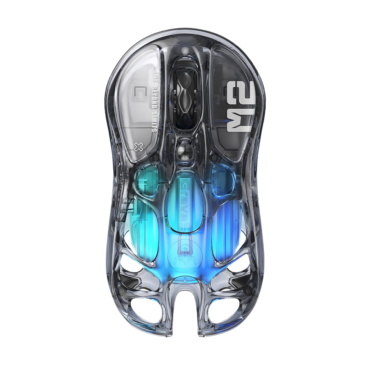 Chuột GravaStar Mercury M2 Transparent Black