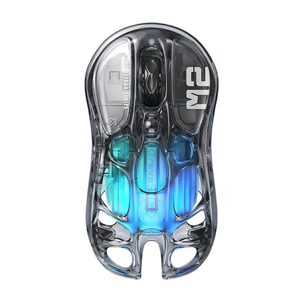 Chuột GravaStar Mercury M2 Transparent Black