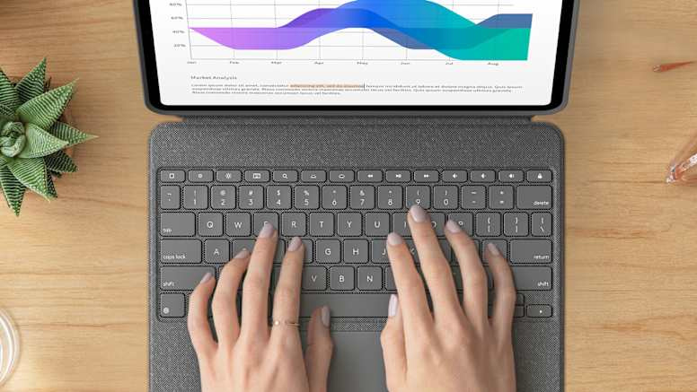 Bàn phím Logitech Combo Touch for iPad Pro M5