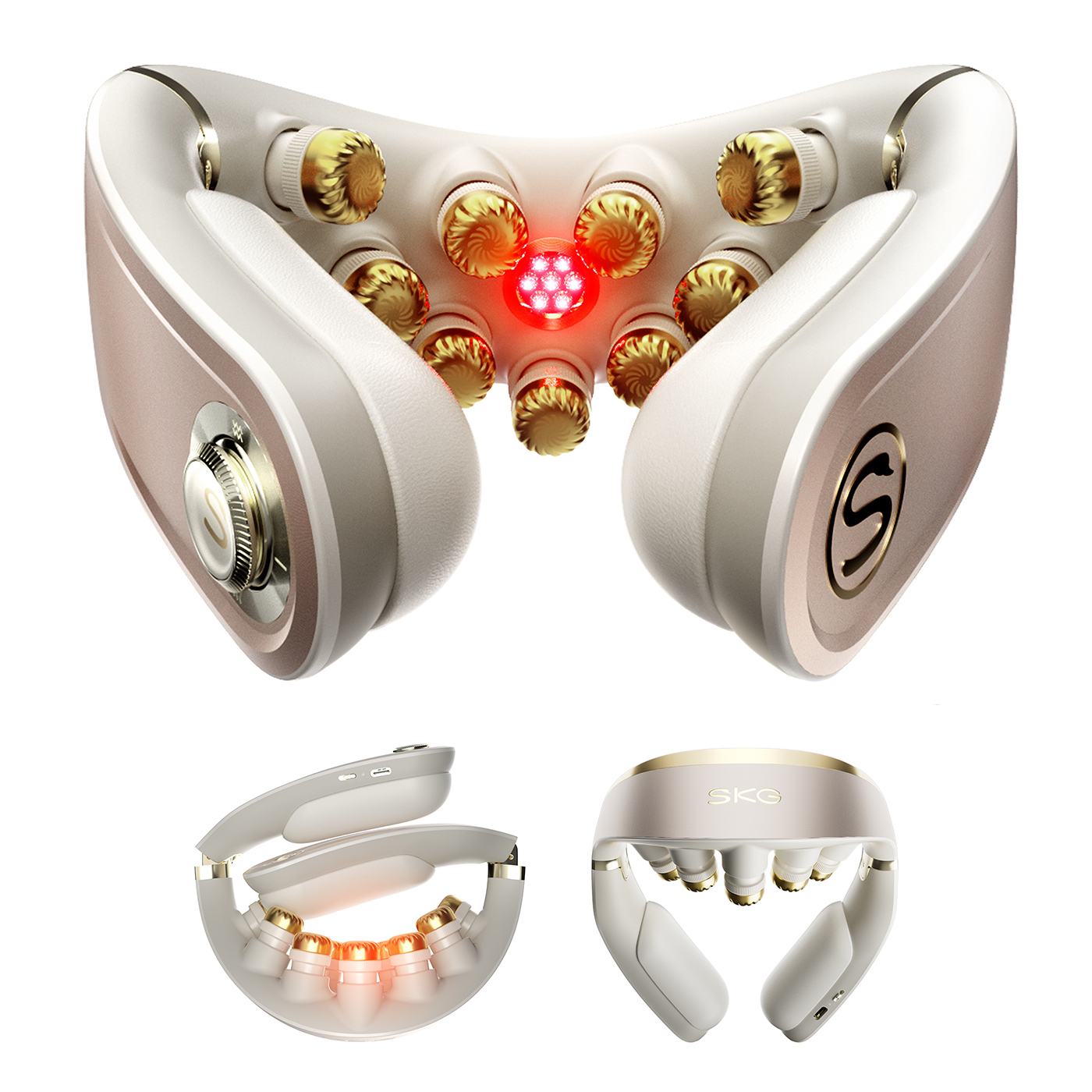 Máy massage cổ SKG G7 Pro Fold Titanium