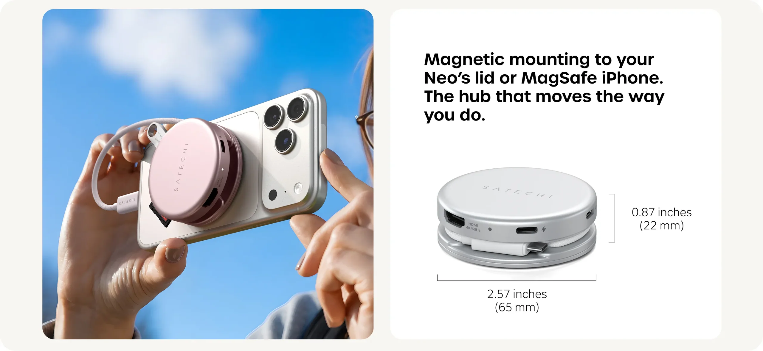 Hub Satechi OnTheGo 5-in-1 Multiport Adapter