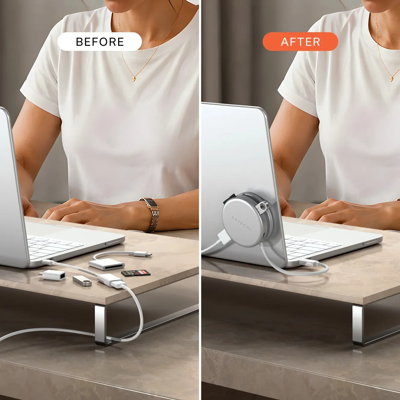 Hub Satechi OnTheGo 5-in-1 Multiport Adapter