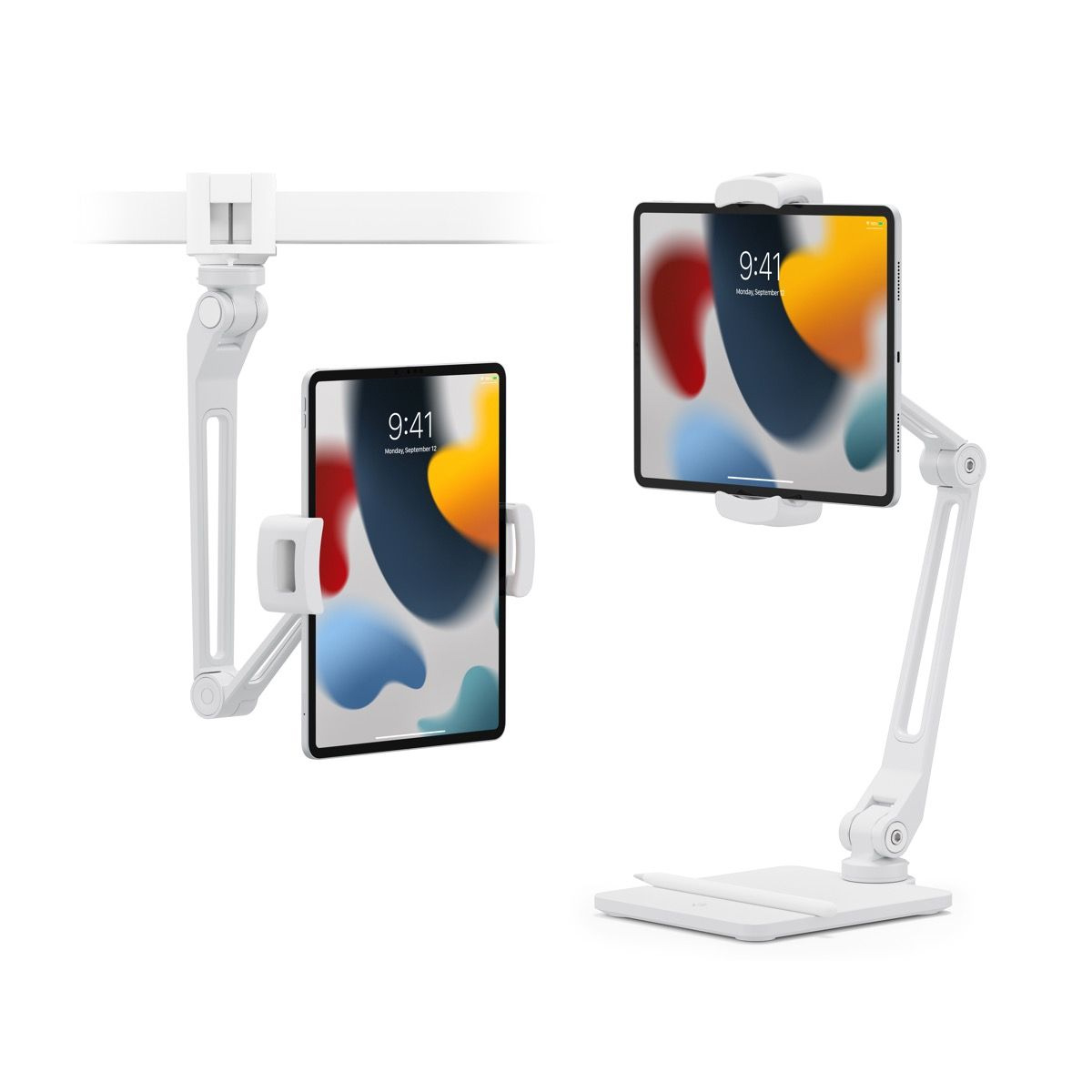 Giá đỡ iPad Twelve South HoverBar Duo White