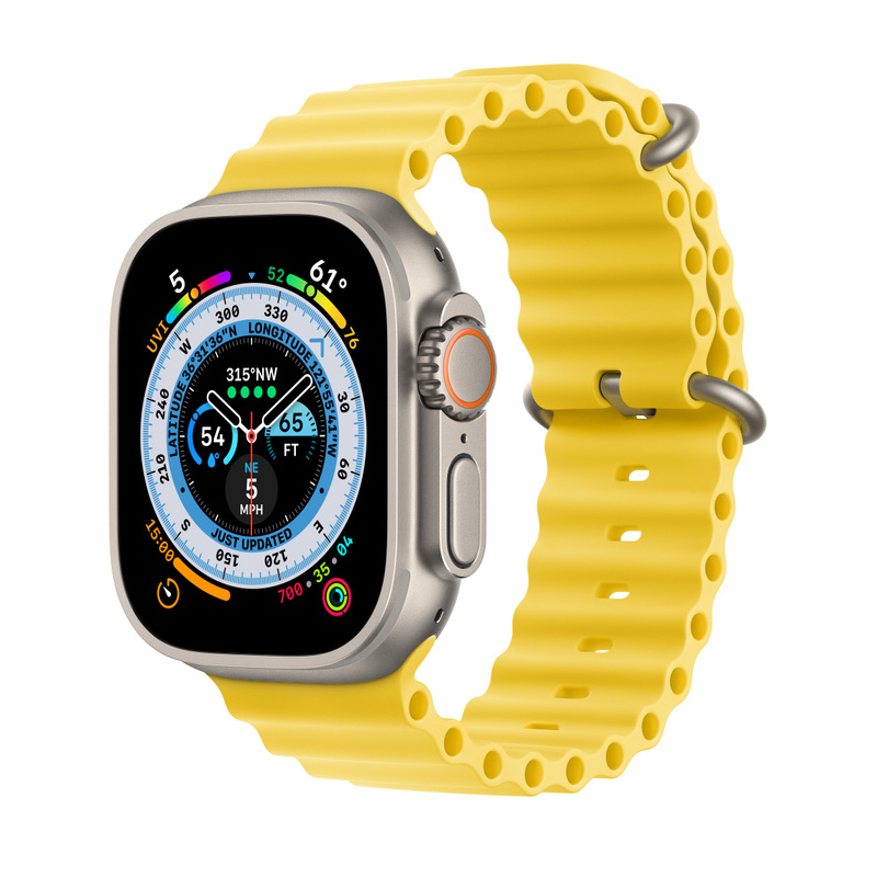 Apple Watch Ultra Yellow Ocean Band