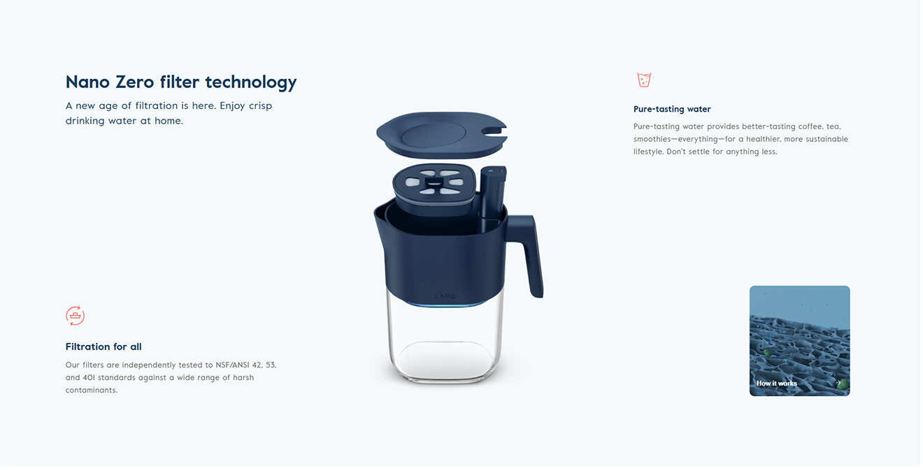 Bình lọc nước LARQ Pitcher PureVis