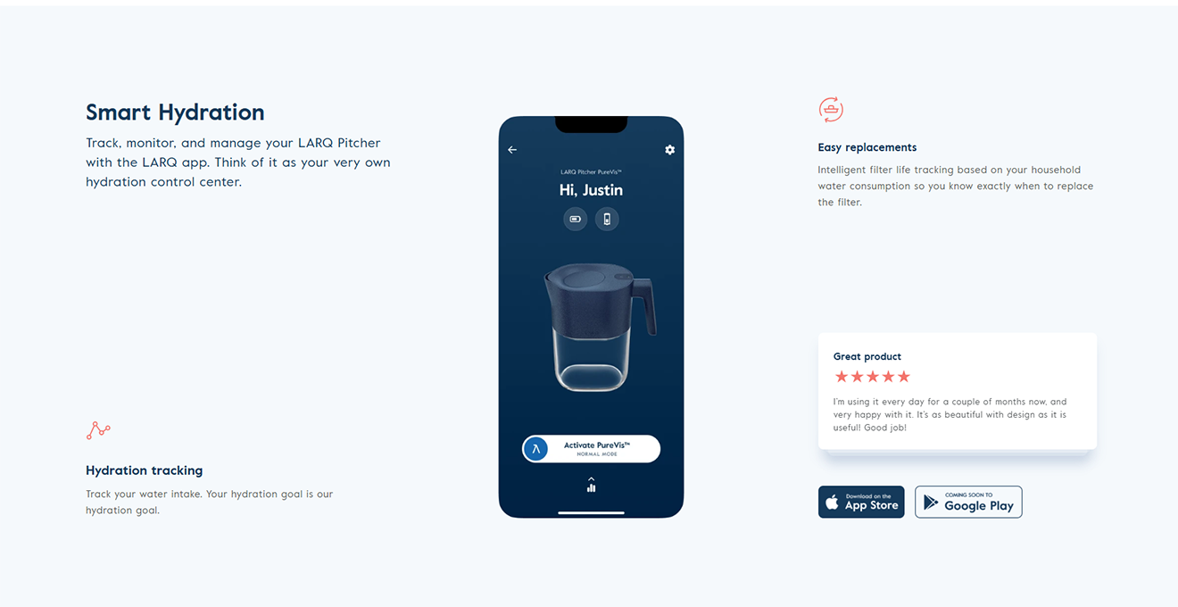 Bình lọc nước LARQ Pitcher PureVis