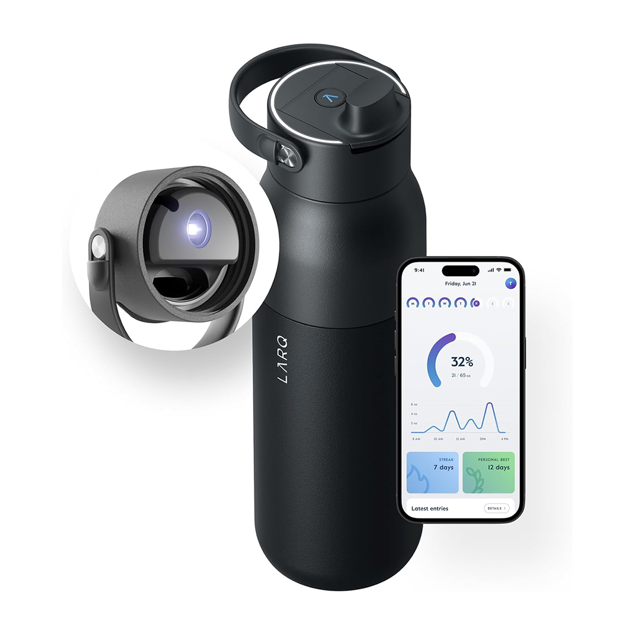Bình giữ nhiệt LARQ PureVis 2 Black