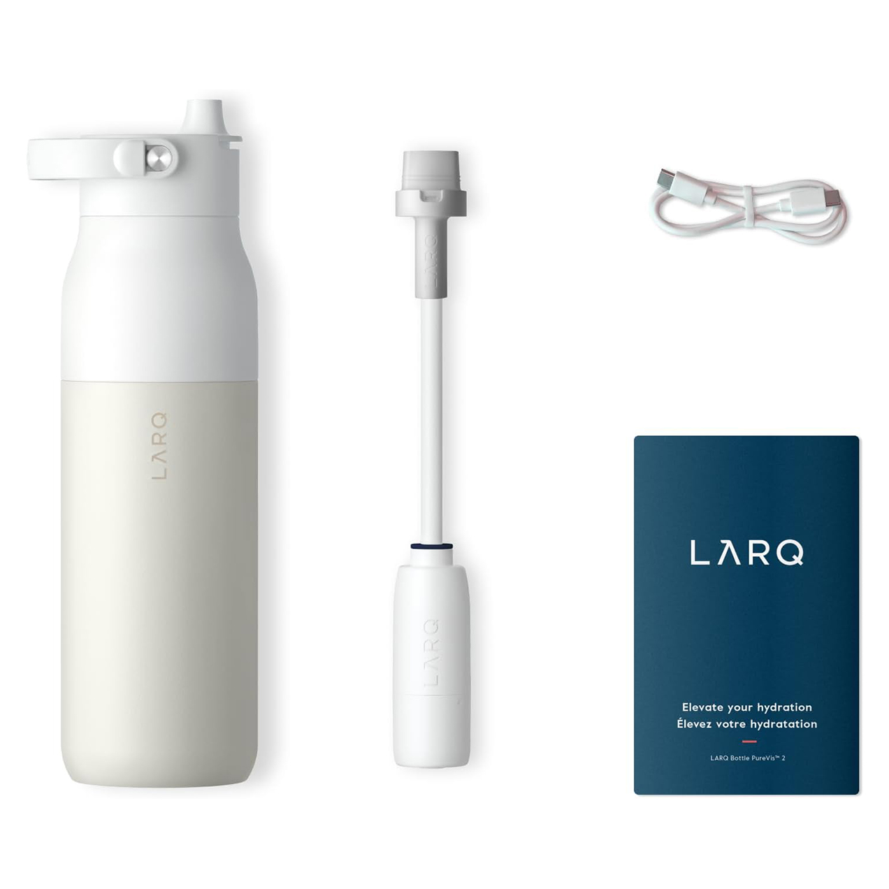 Bình giữ nhiệt LARQ PureVis 2 White