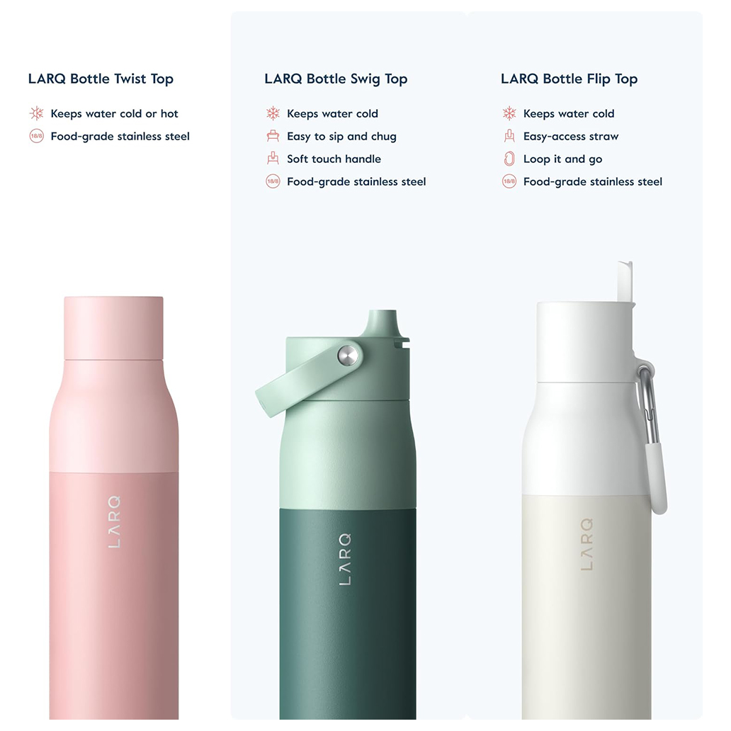 Bình giữ nhiệt LARQ Twist Top Pink