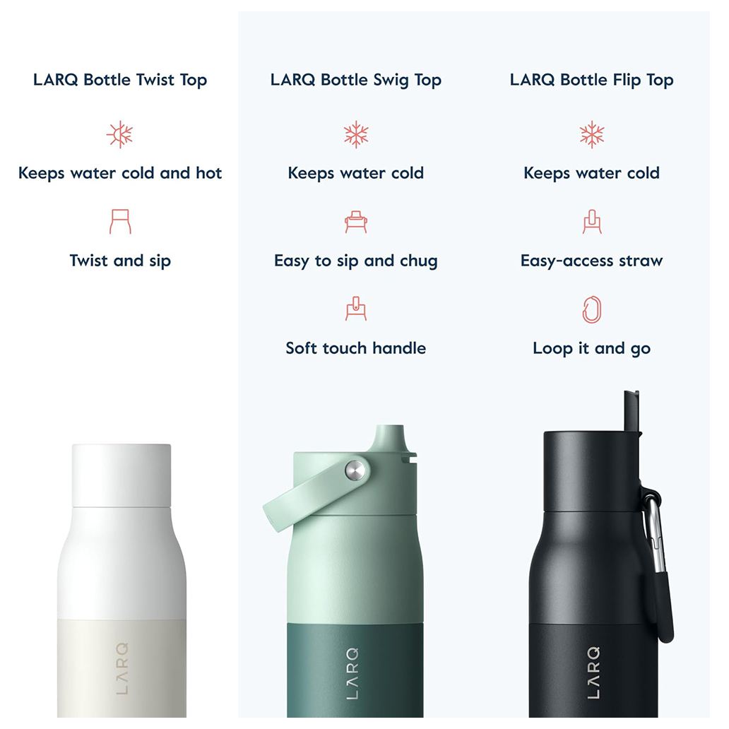 Bình giữ nhiệt LARQ Twist Top White