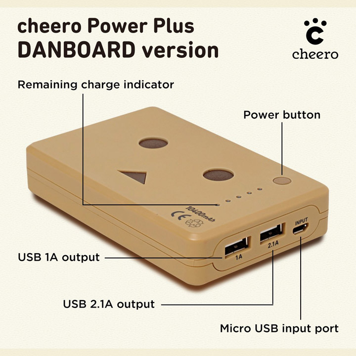 Pin sạc Cheero PowerPlus Danboard 10400mAh 