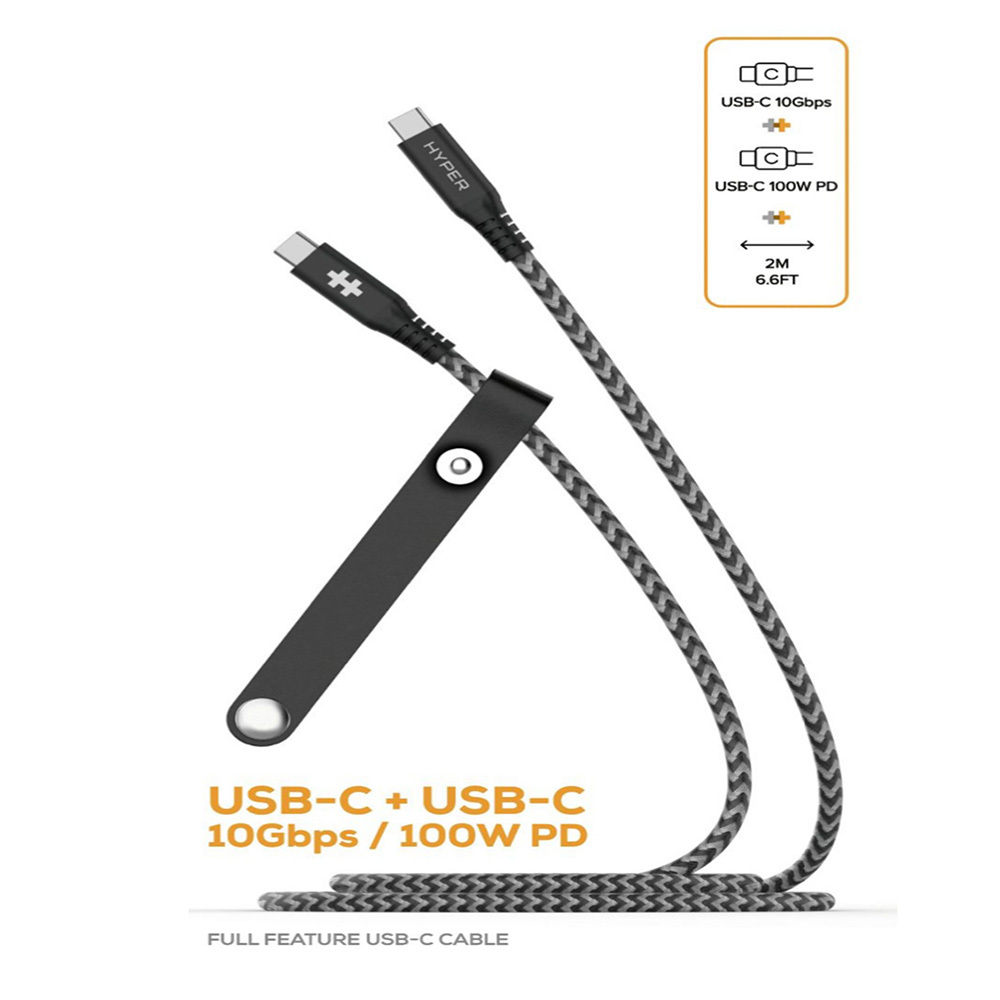 Cáp sạc USB-C HyperDrive 100w 2m