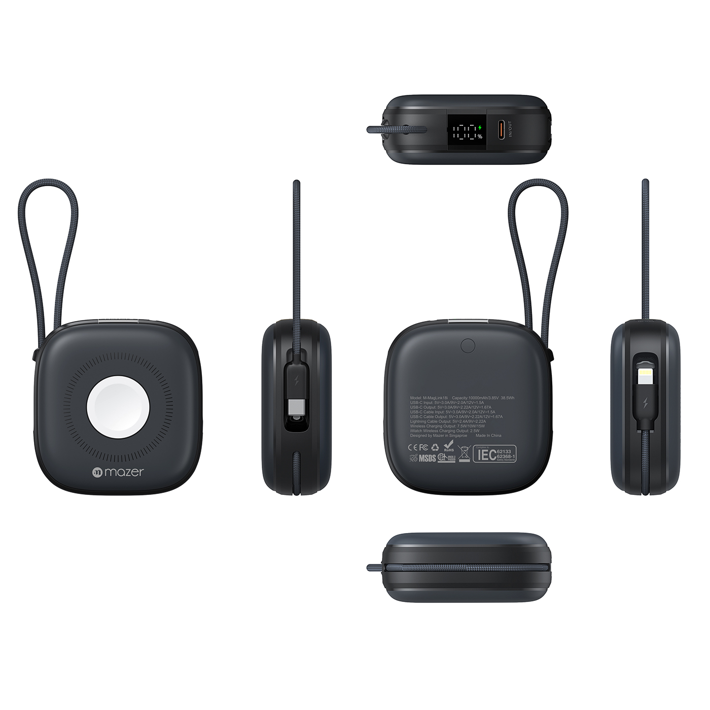 Pin sạc Mazer MagLink18i Black