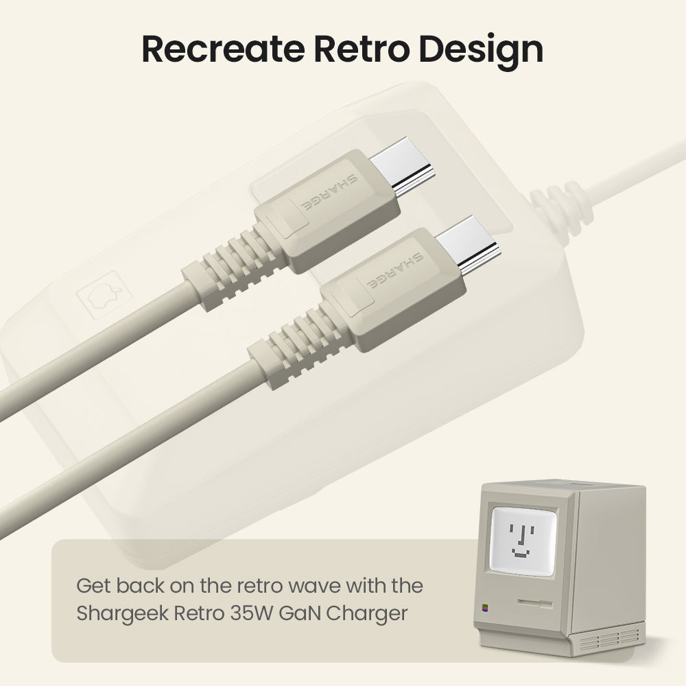 Cáp Sạc Shargeek Retro USB-C to USB-C