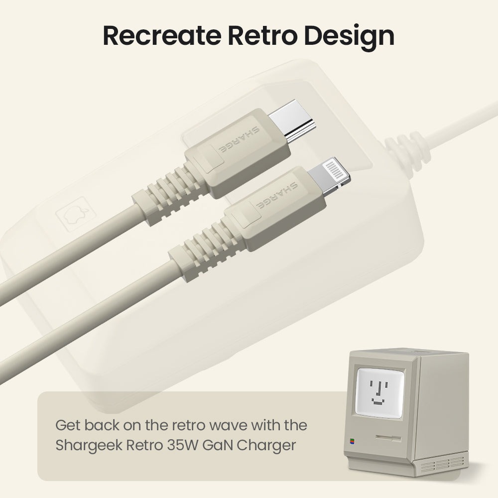 Cáp Sạc Shargeek Retro USB-C to Lightning
