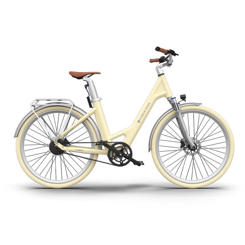 Xe đạp trợ lực điện ADO A28 Air màu Ivory White