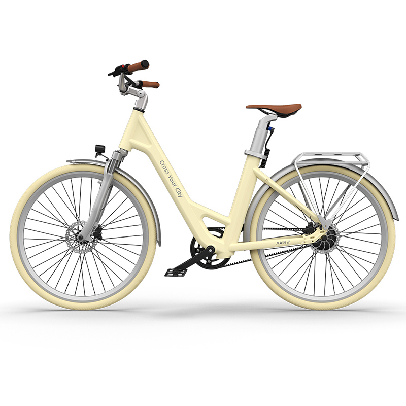 Xe đạp trợ lực điện ADO A28 Air màu Trắng Ivory White