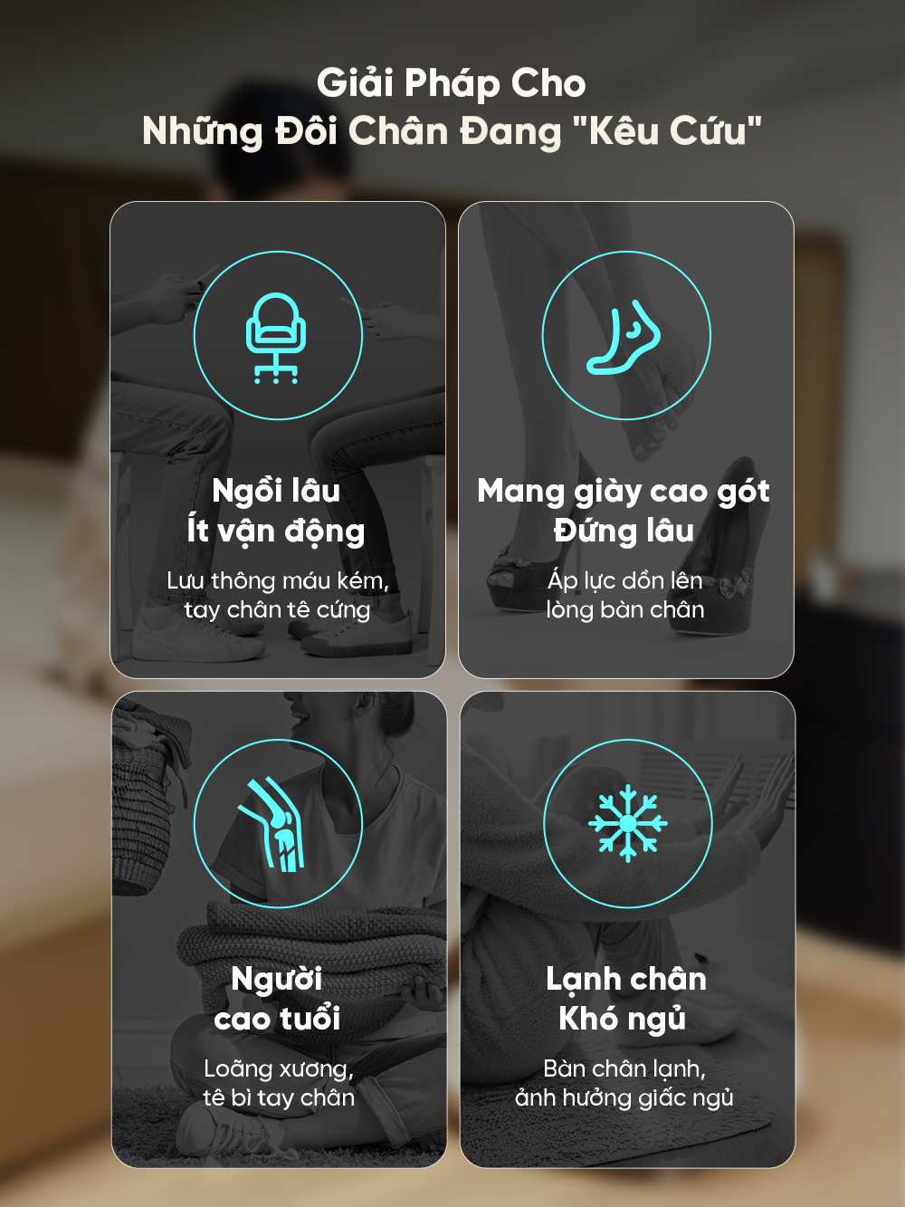 Máy massage chân Breo Foot 3