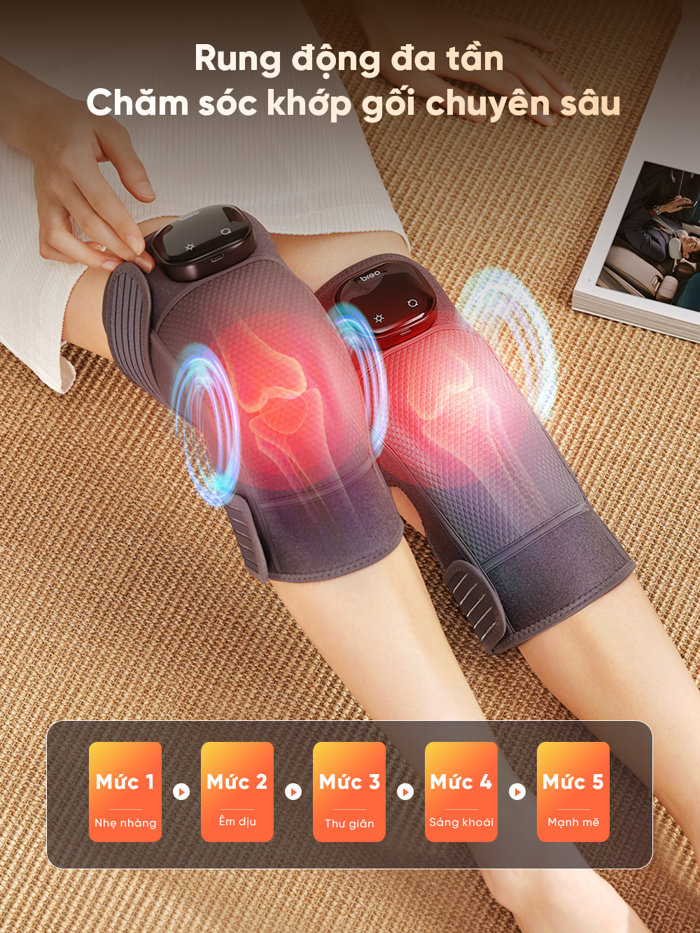 Máy massage đầu gối Breo X2