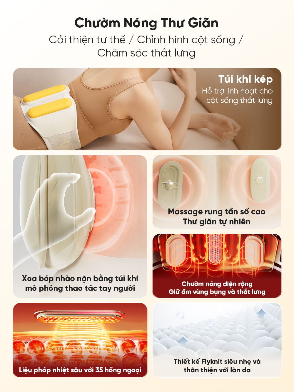 Máy massage lưng bụng Breo Y2