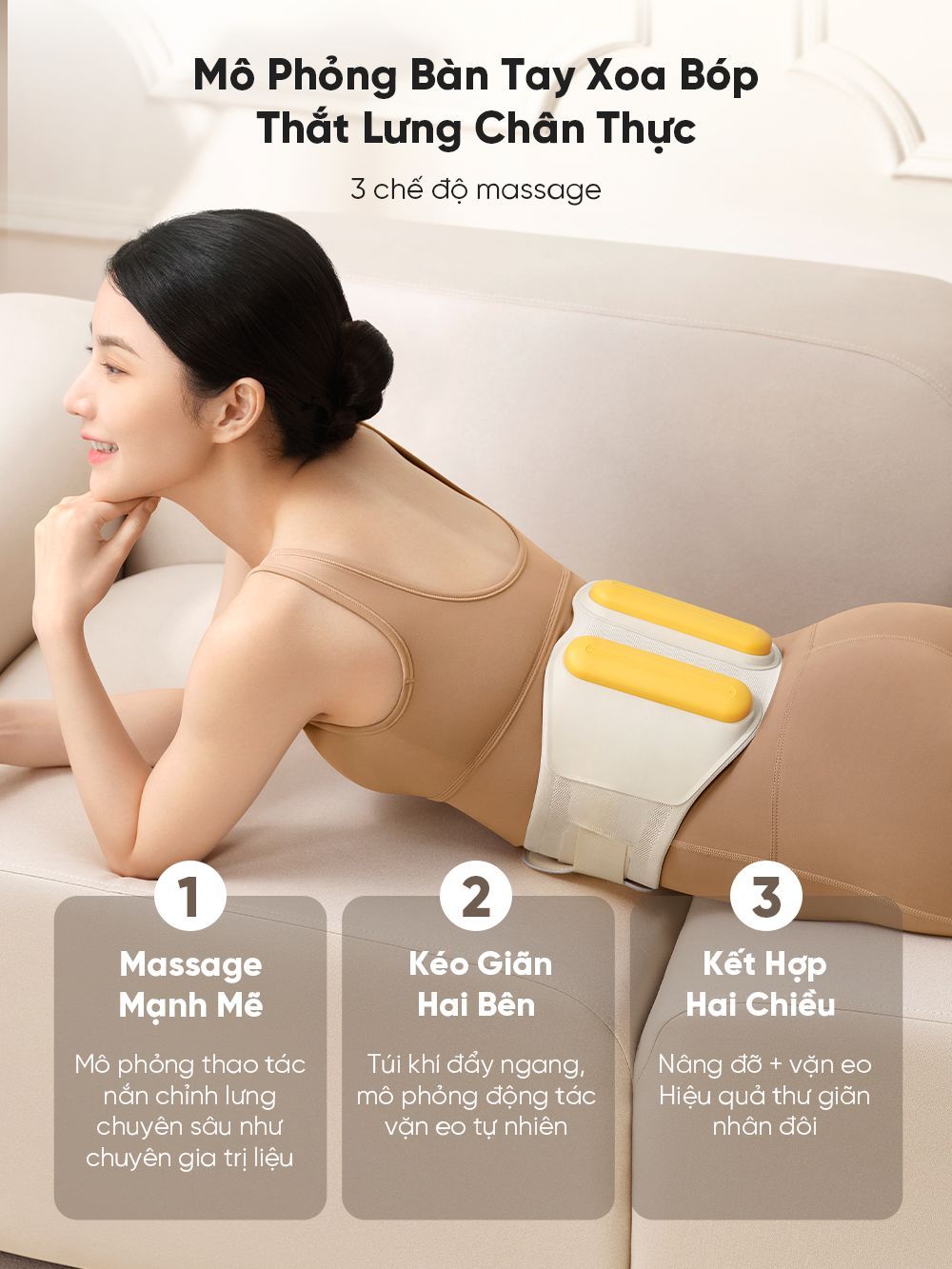 Máy massage lưng bụng Breo Y2