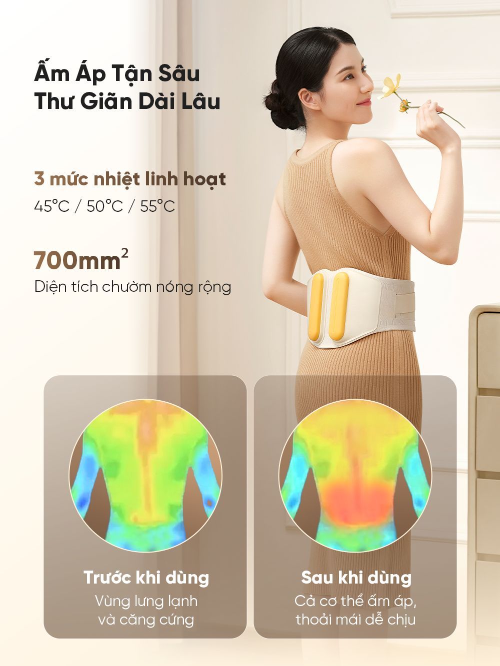 Máy massage lưng bụng Breo Y2