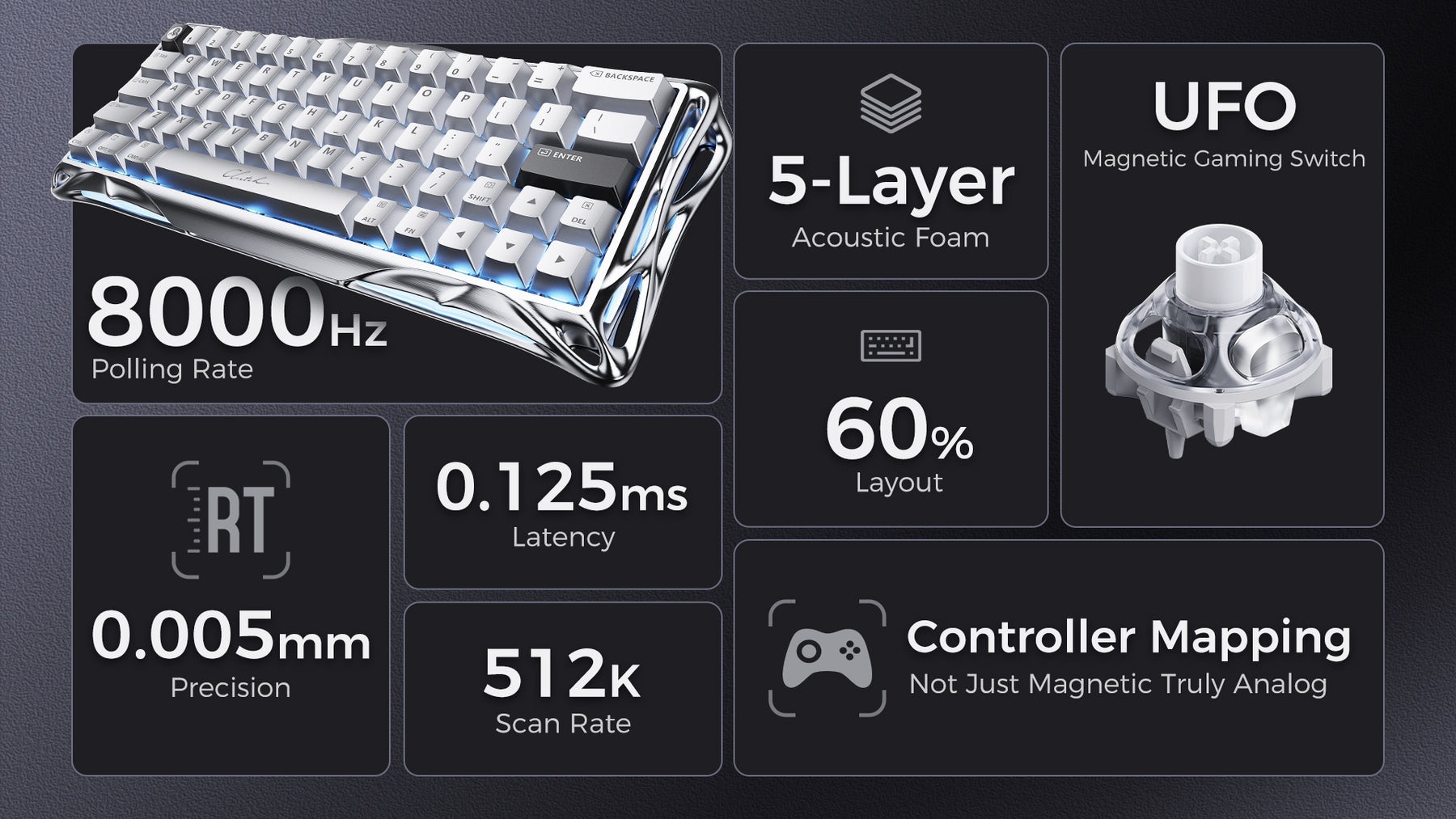 Bàn phím GravaStar Mercury V60 Pro