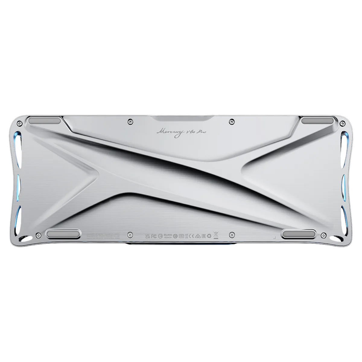 Bàn phím GravaStar Mercury V60 Pro Chrome Silver