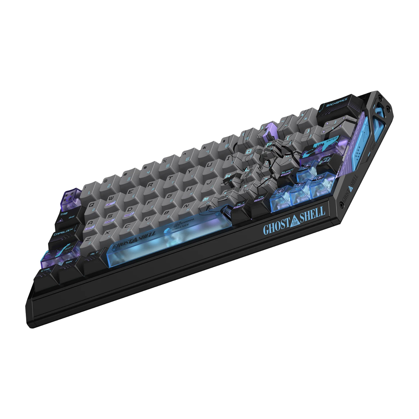 Bàn phím IQUNIX EV63 Ghost in the Shell (Cyber Blue)