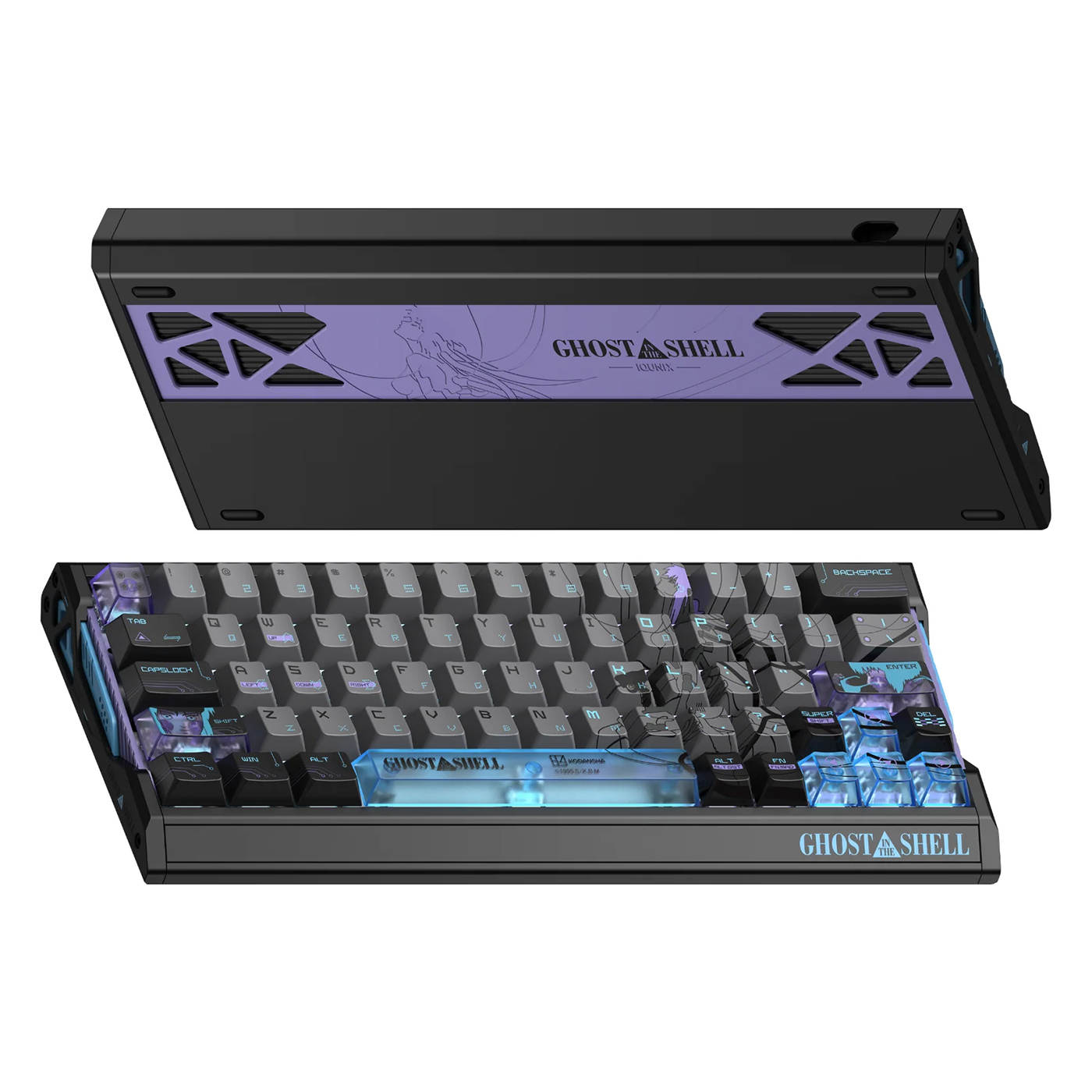 Bàn phím IQUNIX EV63 Ghost in the Shell (Cyber Blue)