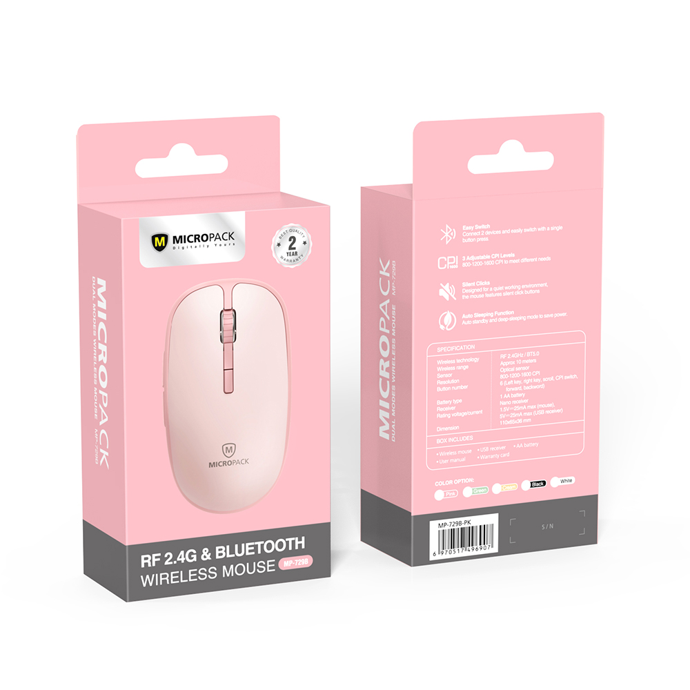 Chuột Micropack MP-729B Pink