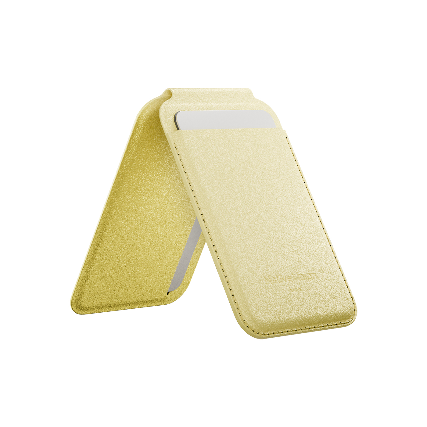 Ví da Native Union Active Wallet Stand Lemon