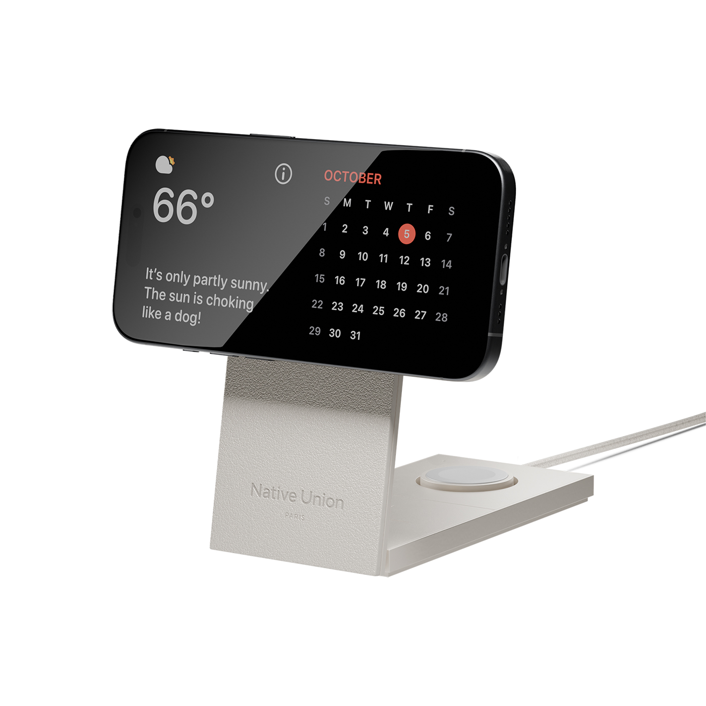 Native Union Rise 3-in-1 Magnetic Wireless Charger Sandstone