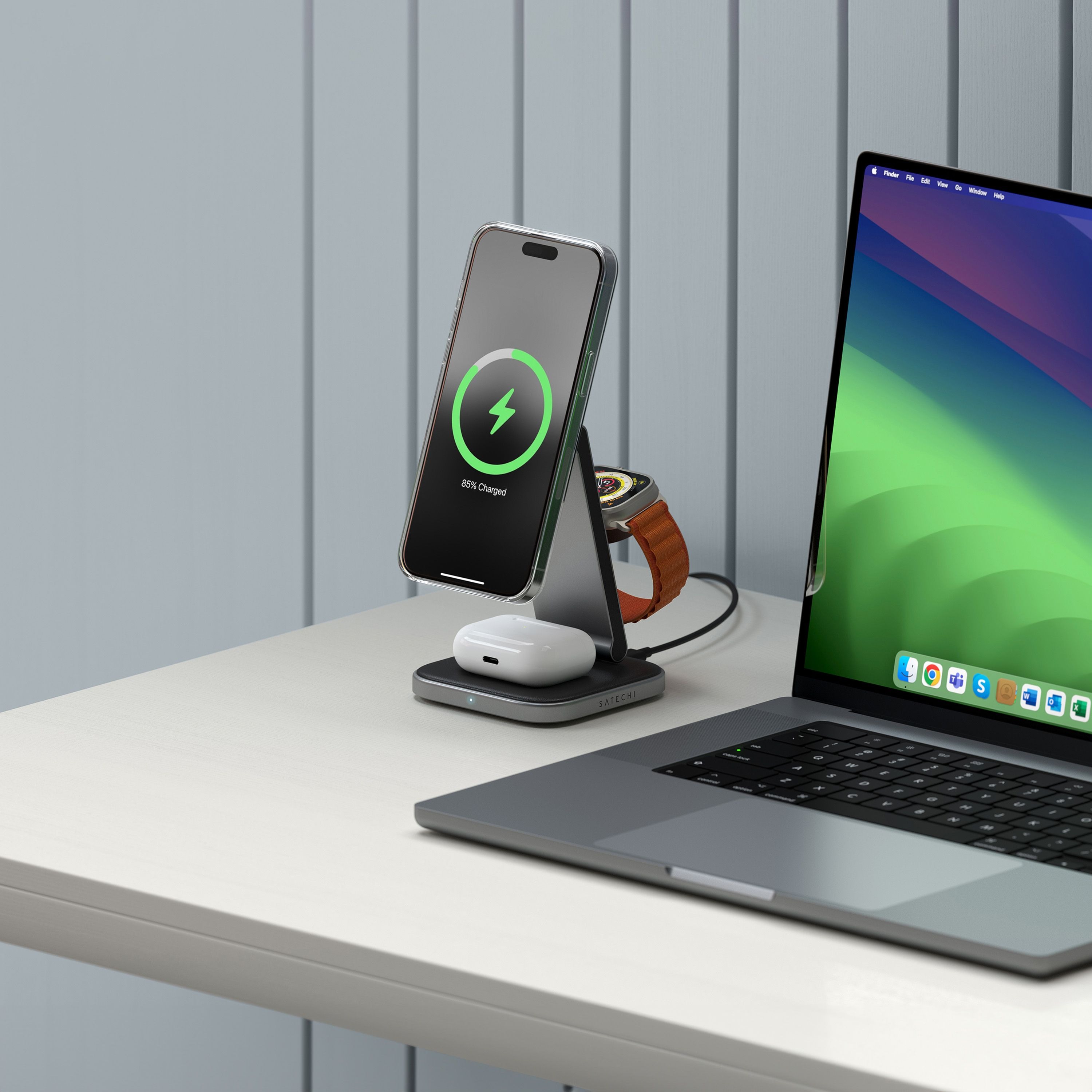 Satechi 3-in-1 Foldable Qi2 Wireless Charging