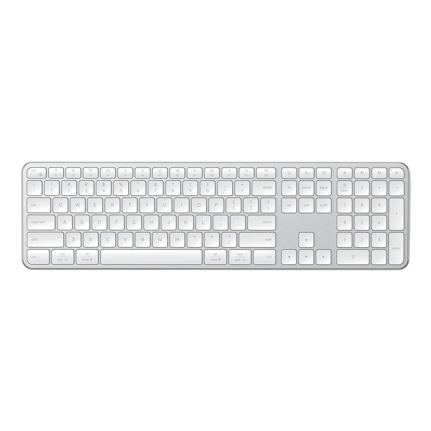 Bàn phím Satechi Slim EX3 Wireless Keyboard Silver