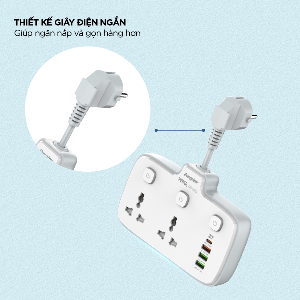 Ổ điện Energizer EPB2503EU Ổ điện Energizer EPB2503EU