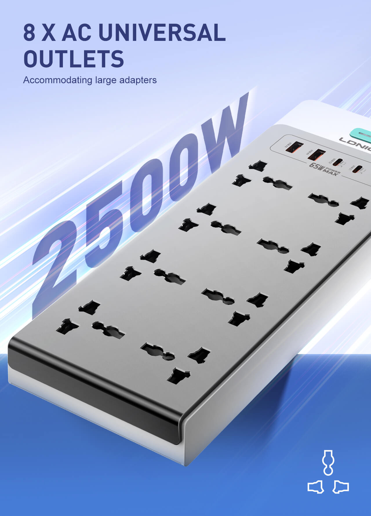 Ổ điện LDNIO SC4 65W