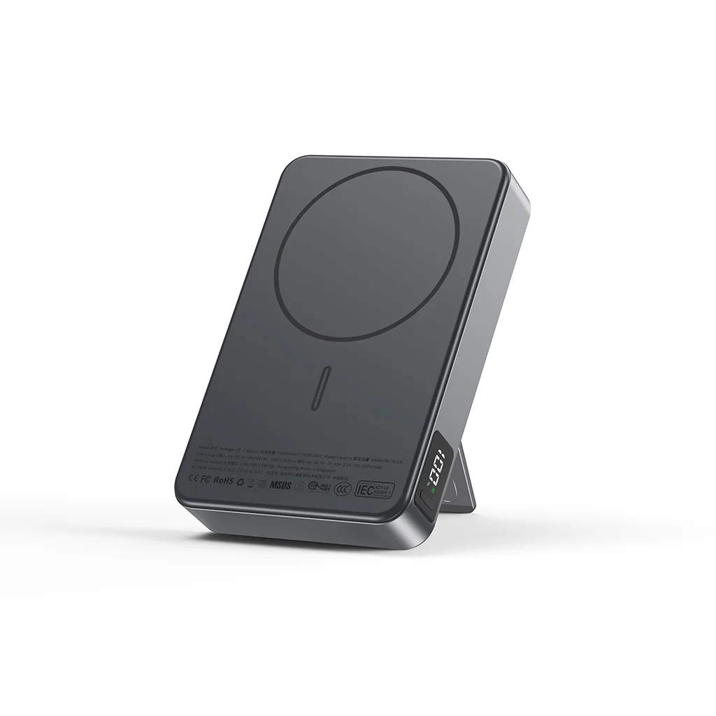 Pin sạc không dây Mazer MagAir20 Black Grey