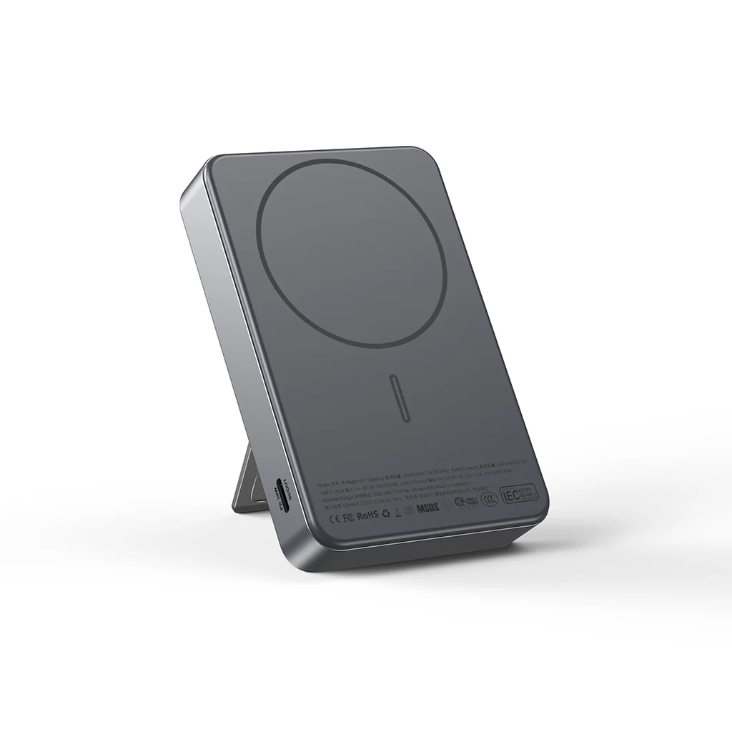 Pin sạc không dây Mazer MagAir20 Black Grey