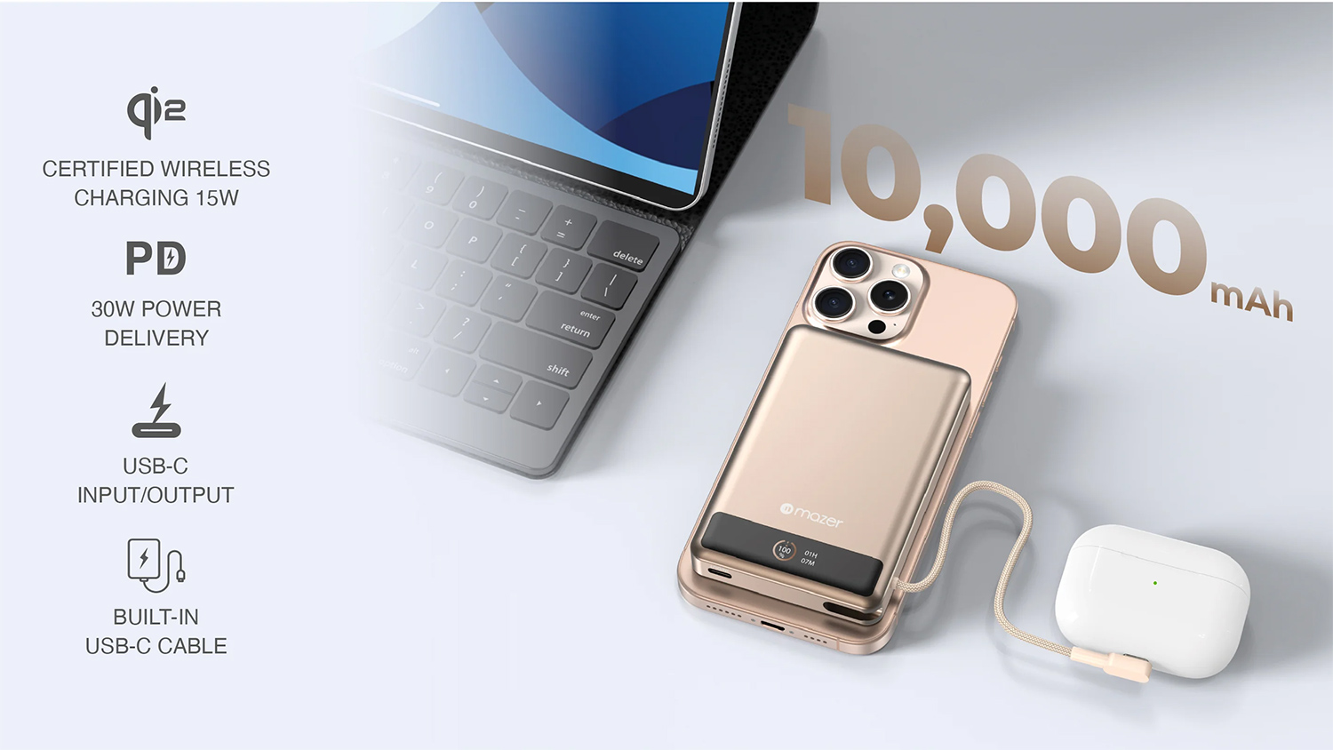 Pin sạc Mazer MagLink70