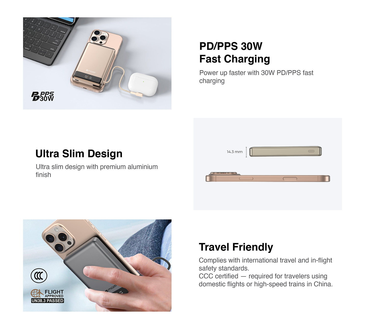 Pin sạc Mazer MagLink70