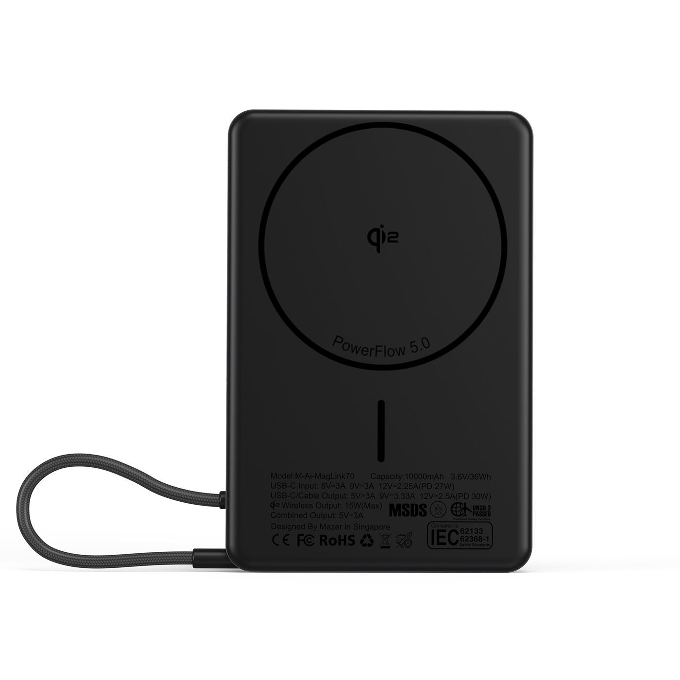 Pin sạc Mazer MagLink70 Gray