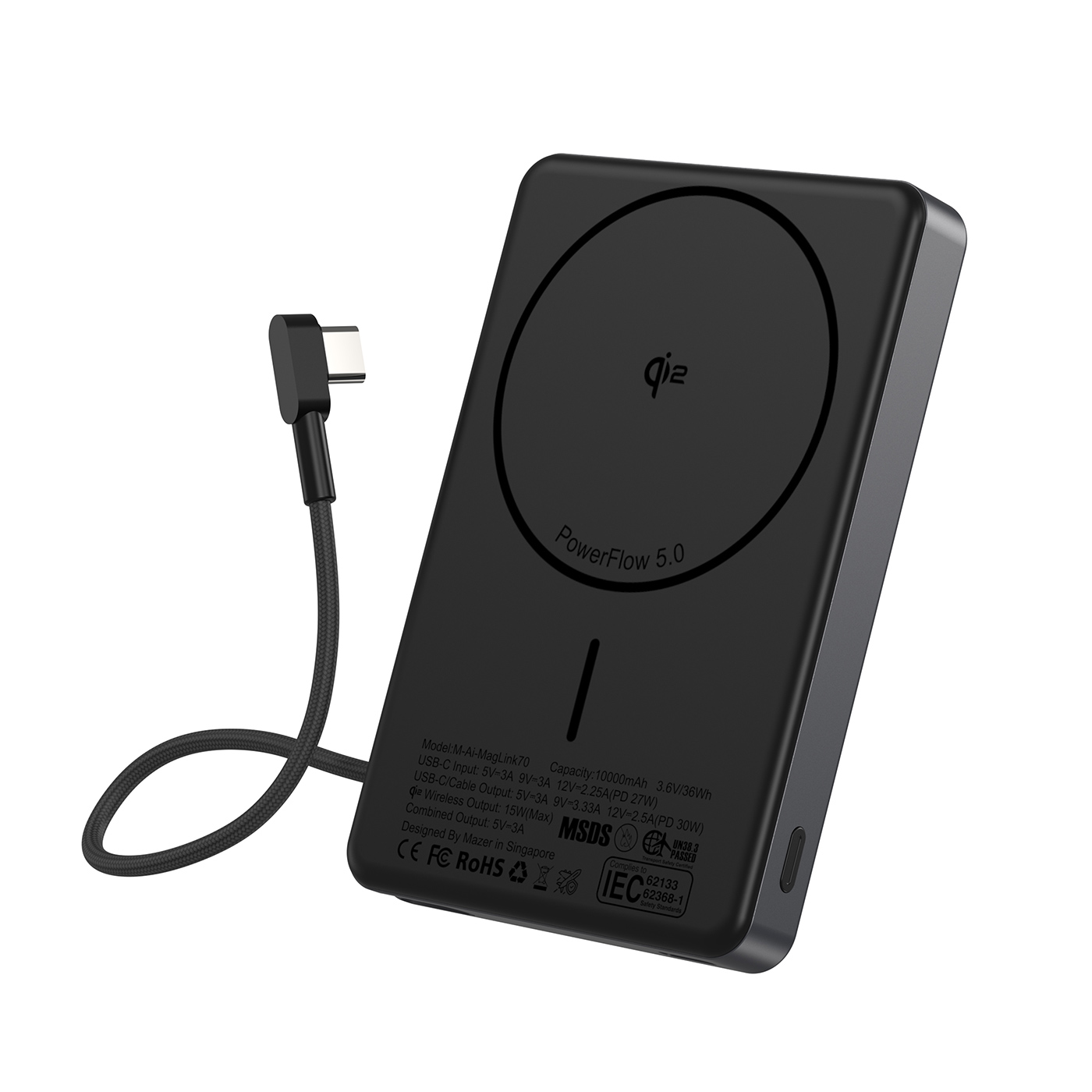 Pin sạc Mazer MagLink70 Gray