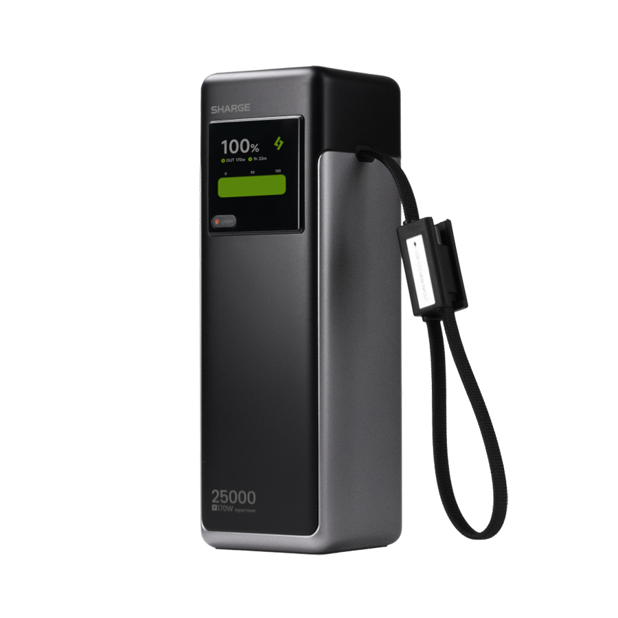 Pin sạc Sharge HyperTower 170W Black