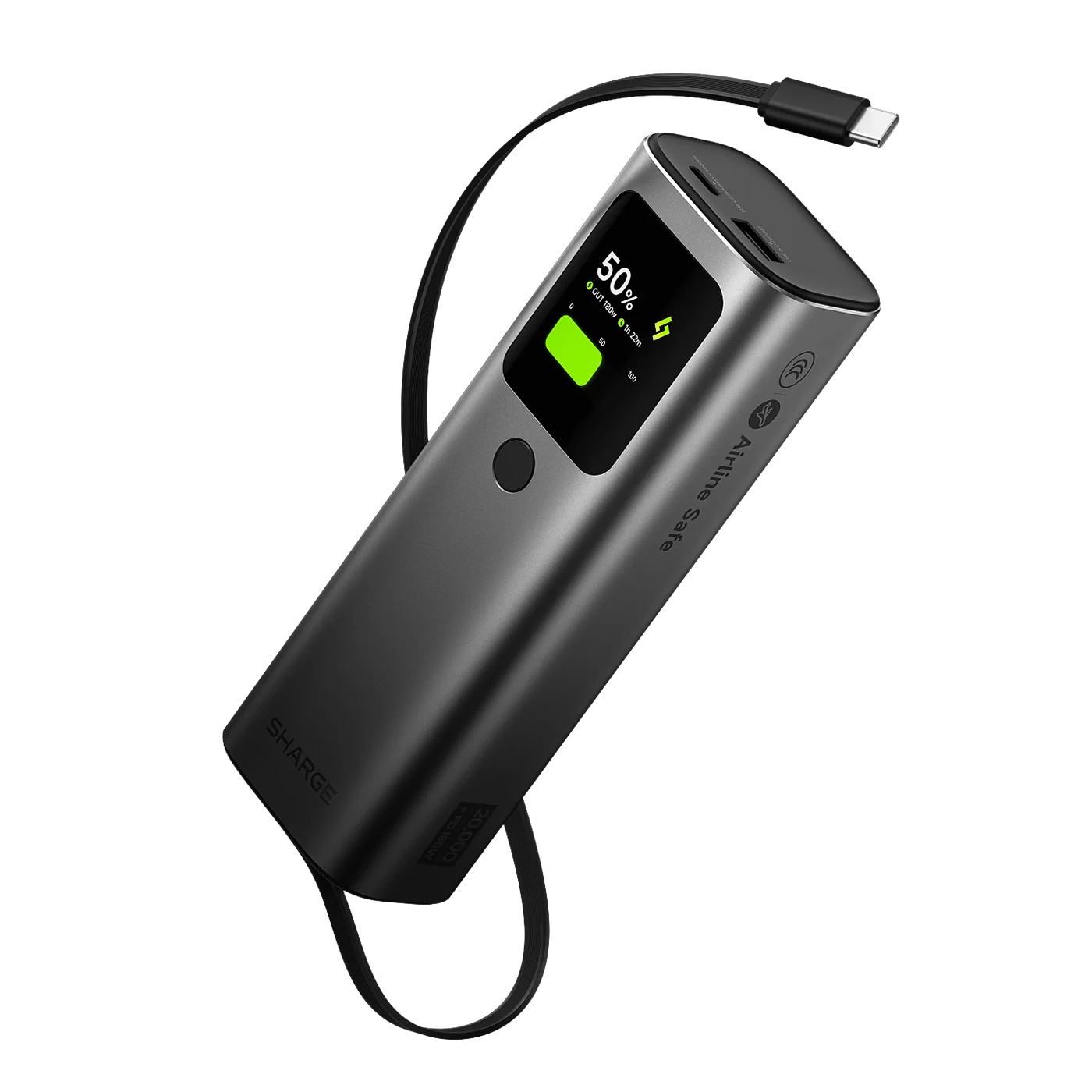 Pin sạc Sharge Retractable 165W