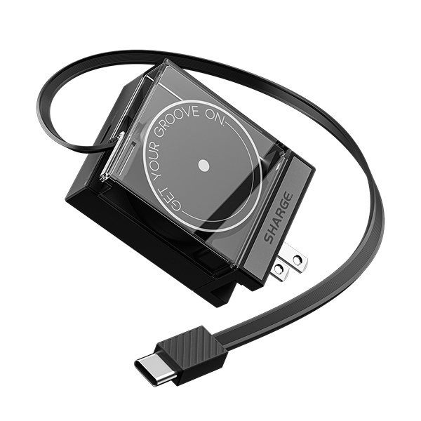 Sạc Sharge Retractable 65 Black